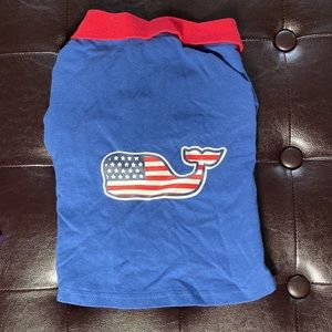 Vineyard Vines Blue Flag Whale Polo For Small Dog